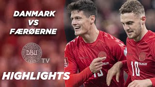 Danmark - Færøerne 3-1 I Mæhle med drømmemål 😮 Bruun Larsens første landskampsmål 🇩🇰