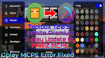 TOOLBOX FOR MCPE 1.20.51 INFINITE PREMIUM X-RAY UPDATE BY FARIZ MCPE