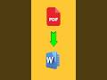 Convertir PDF en Word en 10s 🚀
