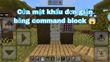 Cách làm cửa mật khẩu trong Minecraft 