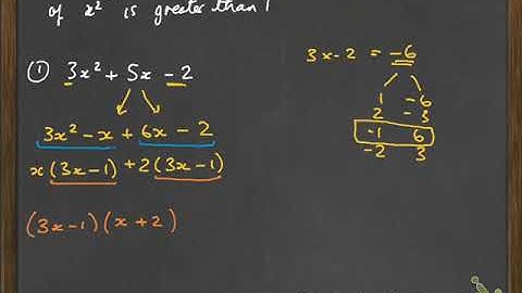 Factorising Harder Quadratics