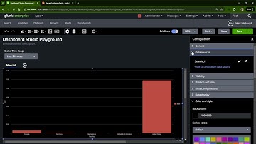 Splunk Dashboard Studio Column chart color customization walkthrough