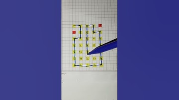 Draw A Checkered path with numbers ? #shorts #art #drawing #youtubeshorts