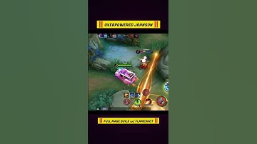 HOW TO DRIVE JOHNSON 1 SHOT BUILD w/ FLAMESHOT #mlbb #shorts