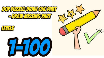 DOP Puzzle: Draw One Part - Draw Missing Part Game Level 1-100 Gameplay Walkthrough |(IOS - Android)