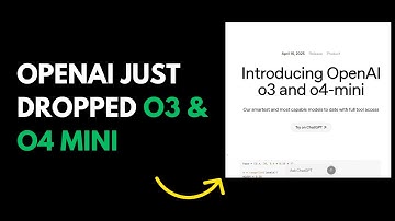 Did OpenAI Just DROP AGI?!  (O3 & O4 Mini Explained!) |