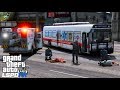 GTA 5 EMS #29 Mass Casualty Evacuation Ambulance Bus & Tactical Paramedics Respond To Bank Robbery