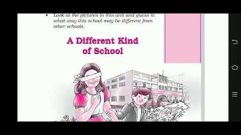 "A Different  kind of school"(ques & ans) class 6 chapter 5 english haryana board