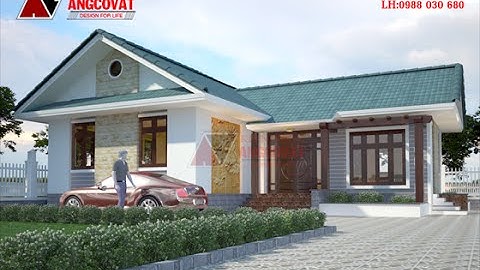 Thiết kế nhà cấp 4 hình chữ L 100m2 ở Thái Bình BT311046