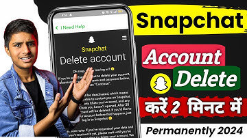 How to Delete Snapchat Account | Snapchat Account Delete kaise kare Permanently 2024