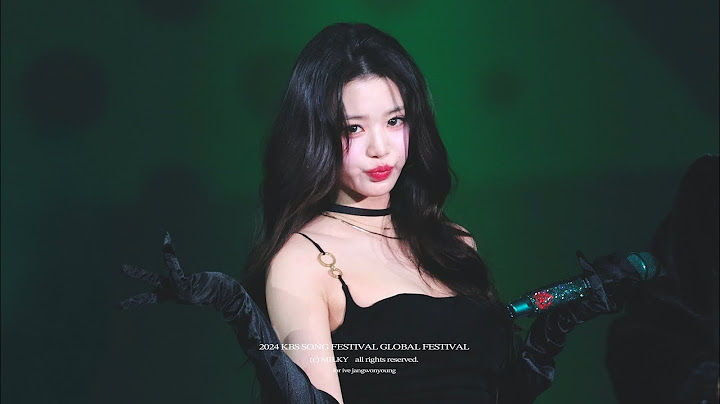 (4K) 241220 KBS 가요대축제 '말해줘' 아이브 장원영 IVE JANGWONYOUNG 직캠