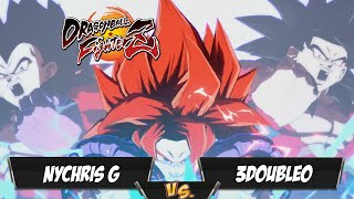 NYChris G(SSJ4 Gogeta/Super Baby 2/Frieza) Fights 3DoubleO(Base Vegeta/Broly/UI Goku)[DBFZ PS5]