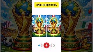 Find the difference ❤️ Like if you found them all🧠#spotthedifference #findthedifferences #worldcup