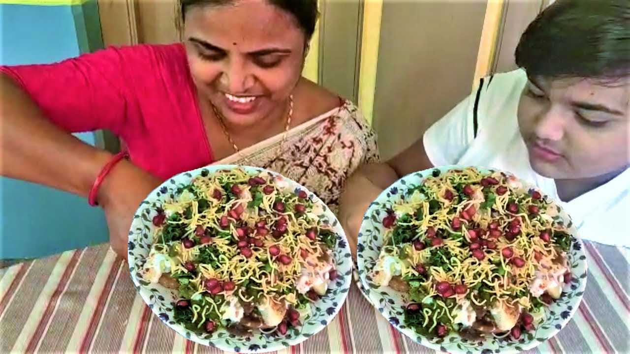 papdi chaat eating | street food papri chat making my home | tok jhal nonta mukhorochok khawar