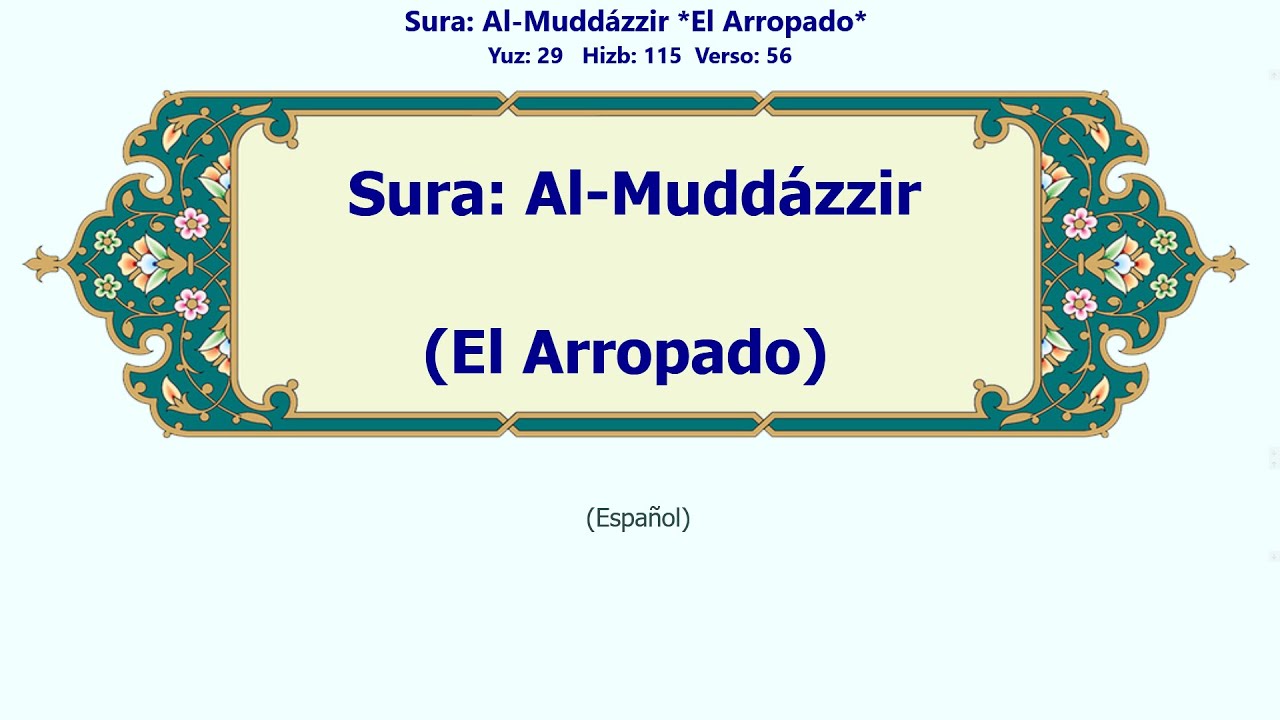 Al-Muddázzir