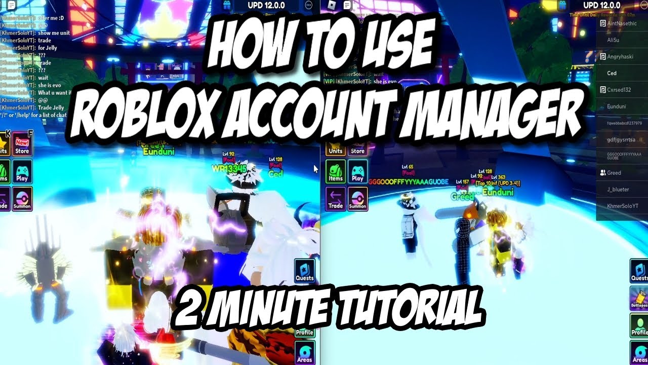 ROBLOX ACCOUNT MANAGER QUICK TUTORIAL (PLAY ON MULTIPLE ROBLOX