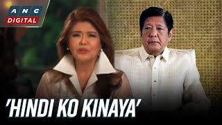 'Di ko kinaya': Imee Marcos apologizes to dad for 'failing to watch over brother Bongbong' | ANC Information