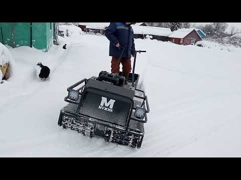 Видео: Испытания по глубокому снегу  Мужик М 760