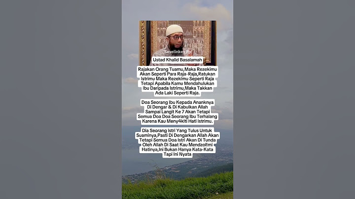 Nyatanya Suami Lebih Percaya Doa Ibunya Daripada Doa Istrinya🥹#ustadkhalidbasalamah#rumahtangga #fyp
