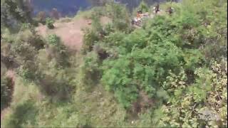 Aerial Video Bendera Raksasa di Puncak Gunung Klotok