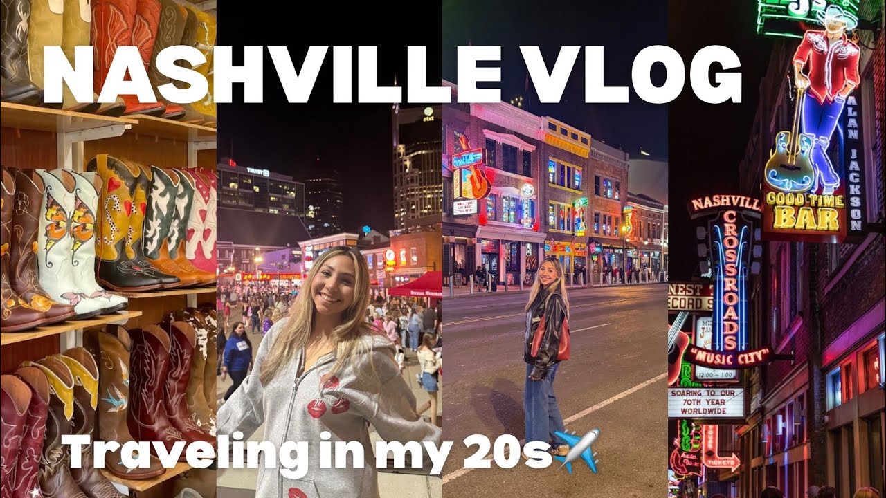 NASHVILLE TRAVEL VLOG ✈️🤠👢🪩💕