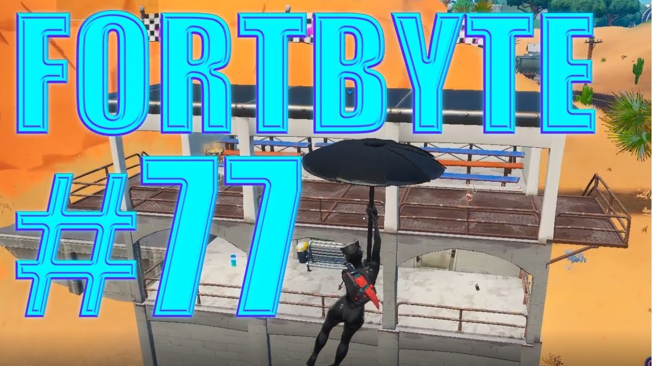 Fortnite Fortbyte 77 Location Found within a track side Taco Shop