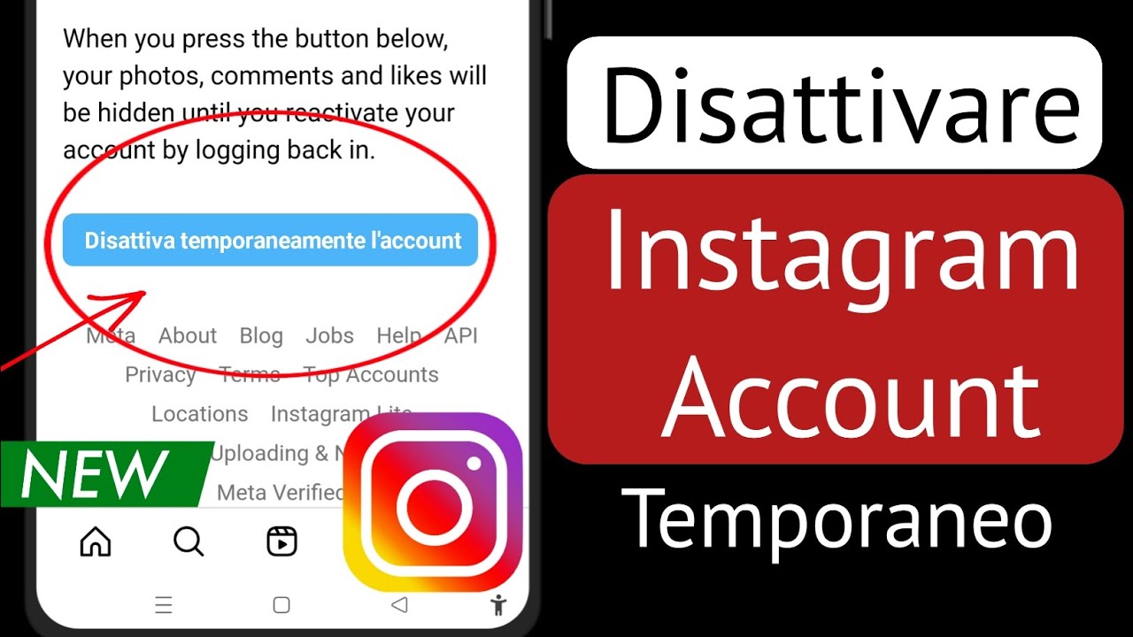 Come Si Disattiva Un Account Instagram