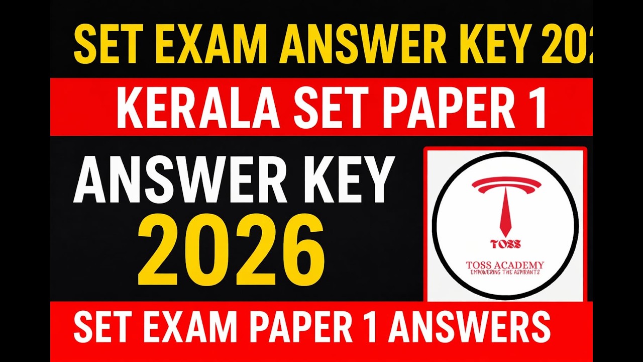 SET General Paper Answer Key 2026