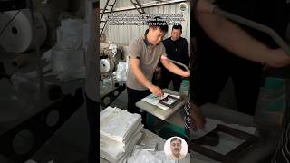 How Plastic Bag Handles Are Made 🤯 Punching Machine #shorts