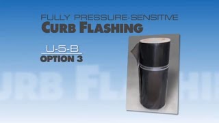 Fully Pressure Sensitive EPDM Curb Flashing Detail U-5-B (Option 3)