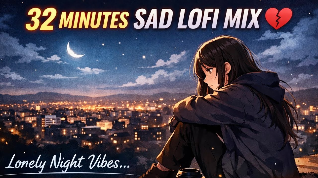 32 Minutes Hindi Sad Lofi Mix 💔 | Late Night Lofi Songs | Chill & Study