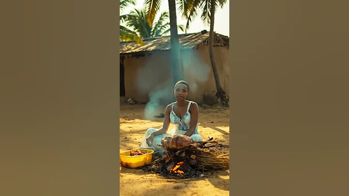 The Most Rustic and Tasty Roast Chicken in the Village | Simple African Village