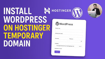 How to Install WordPress from Hostinger hPanel | Install WordPress on Hostinger Temporary Domain