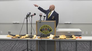 Over 100 guns seized, 13 taken into custody in Tuscaloosa sweep (Press Conference)
