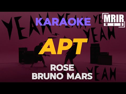 ROSÉ Bruno Mars APT KARAOKE Instrumental With Lyrics