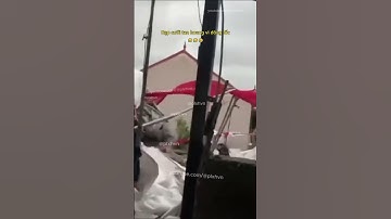 Rạp cưới tan hoang vì dông lốc 😥 #damcuoi #thoitiet #tintuc #tinnong #tamtrang #hanoi