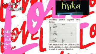 5. Look at the following electrical circuit diagram. If the ideal ammeter in the electrical circu...
