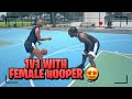 1V1 WITH FEMALE HOOPER 😍