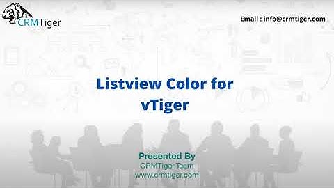 Listview Color Extension for vTiger 6.5