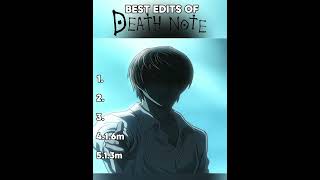The Top 5 Edits Death Note Edit