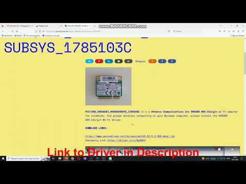 PCIVEN168C&DEV0032&SUBSYS1785103C Driver Atheros AR9485 802.11bgn wi-fi Driver download by 