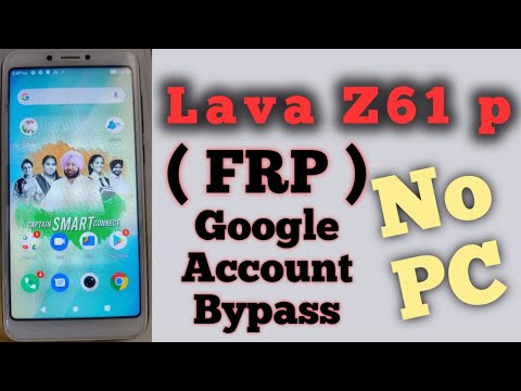 Lava Z61p  FRP (Google Account bypass) || No PC || Captain Smart connect ||