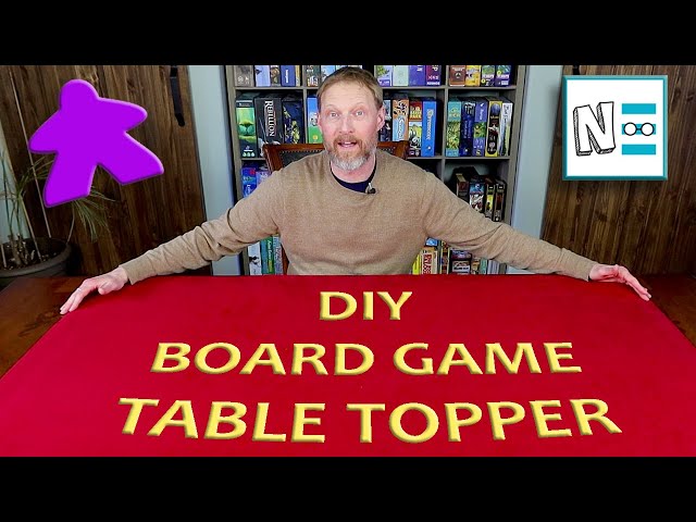 BOARD TABLE TOPPER: DIY Mat - YouTube