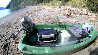 自作野天風呂に入り無人島に行って釣りデイキャンプしたよ！
