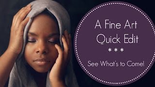 Photoshop | fine art portrait edit (time lapse)