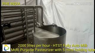 Fully Automatic Milk Pasteurizer Machine - 2000 Litres Per Hour