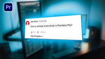 How to Animate Screenshots & Screen record  in Adobe Premiere Pro