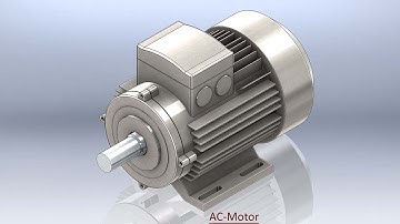 AC-Motor with audio narration || SolidWorks Tutorial