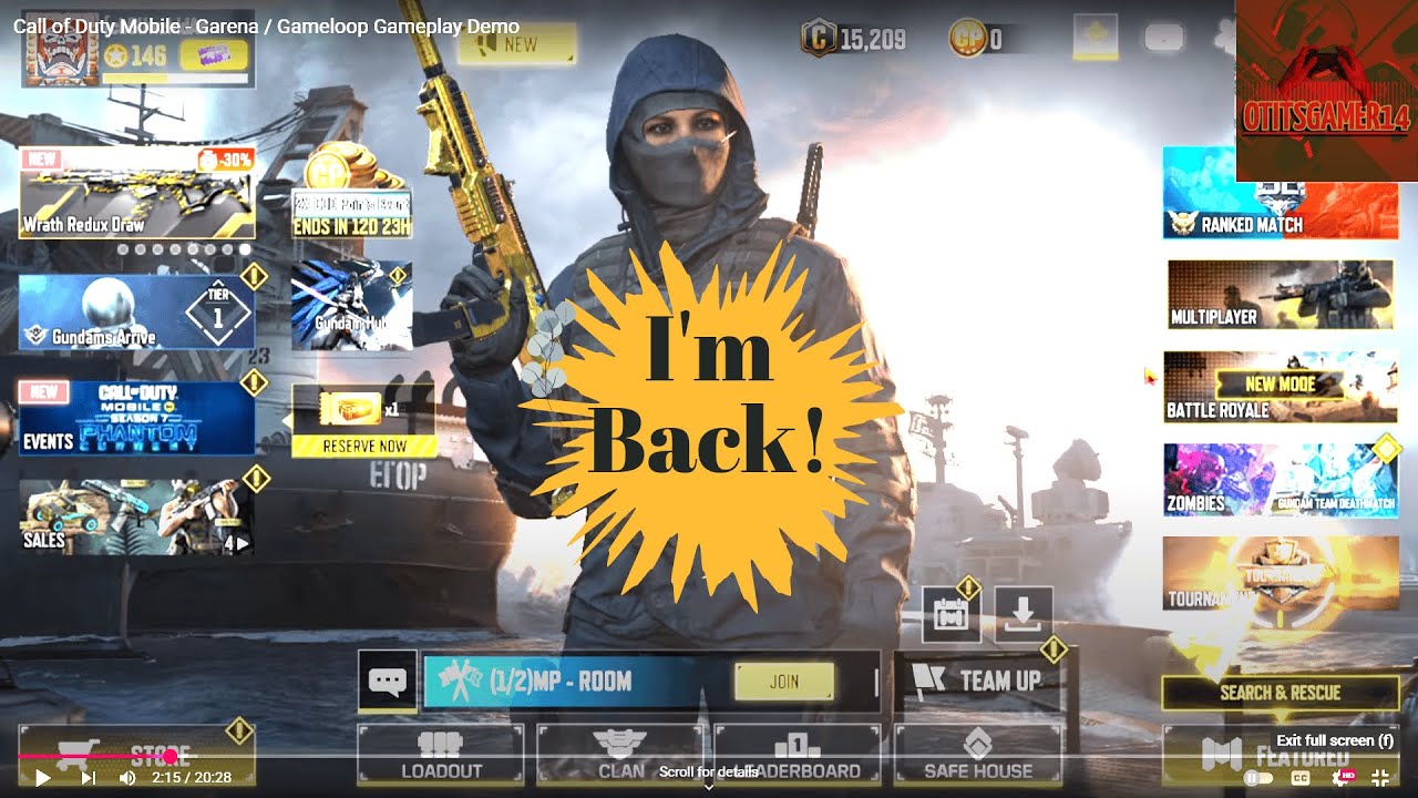 Call of Duty Mobile - Garena / Gameloop Gameplay Demo