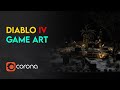 Diablo 4 Game Art Turn Table | Dark Fantasy Design | 3Ds Max + Corona Renderer | 4K